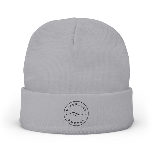 RiverLine Embroidered Black Logo Beanie