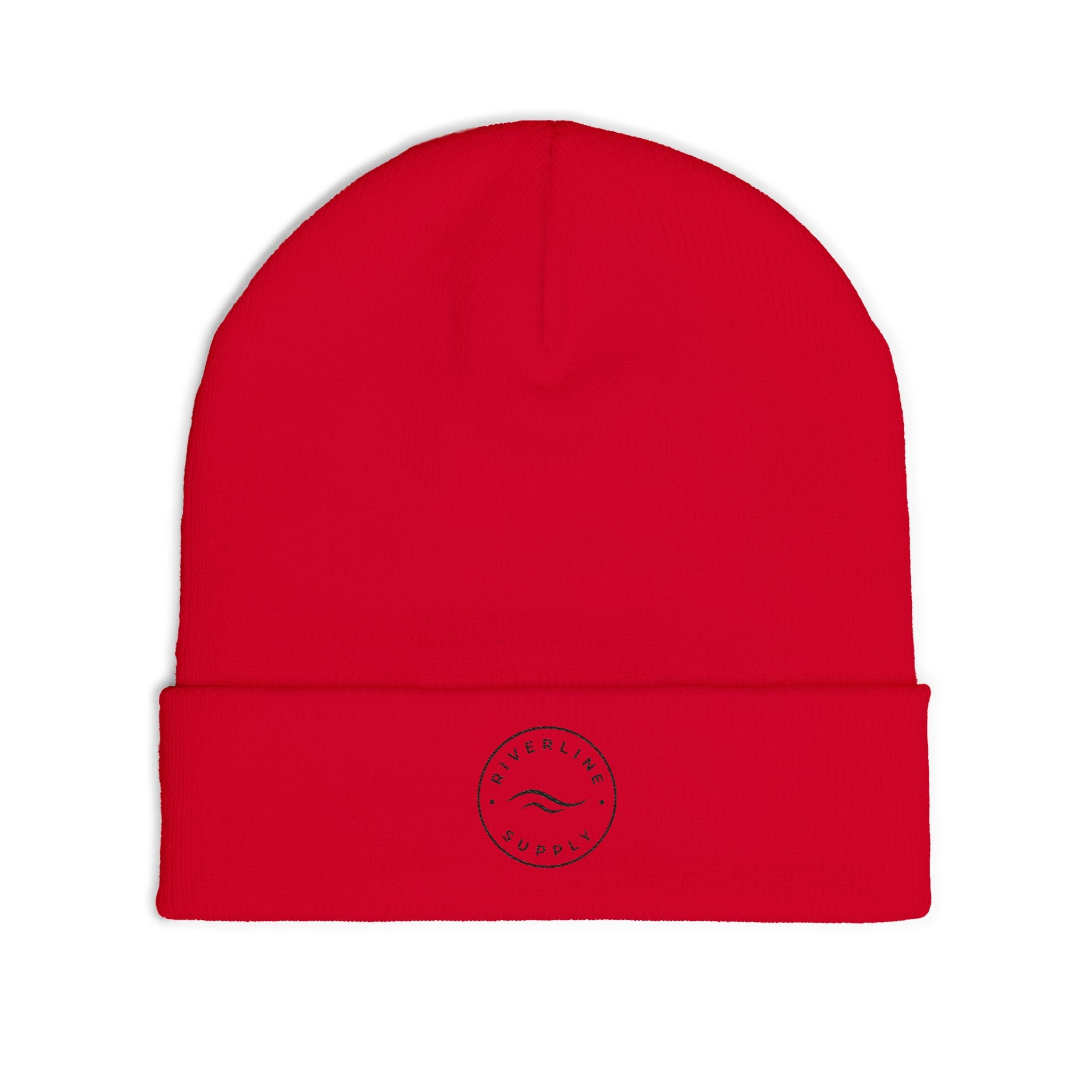 RiverLine Embroidered Black Logo Beanie