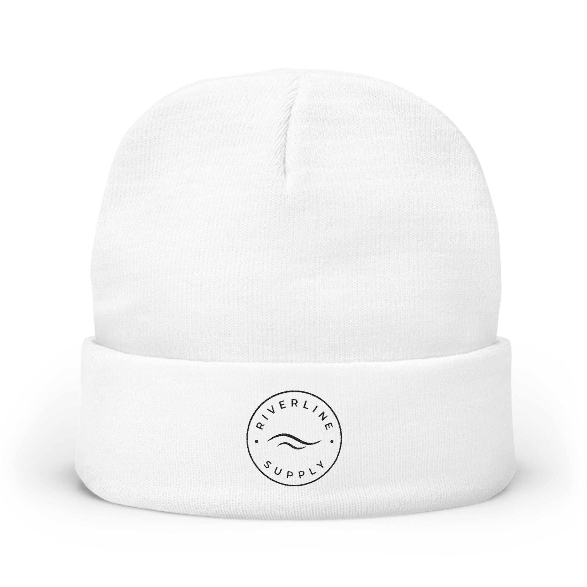 RiverLine Embroidered Black Logo Beanie