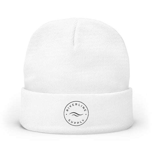 RiverLine Embroidered Black Logo Beanie