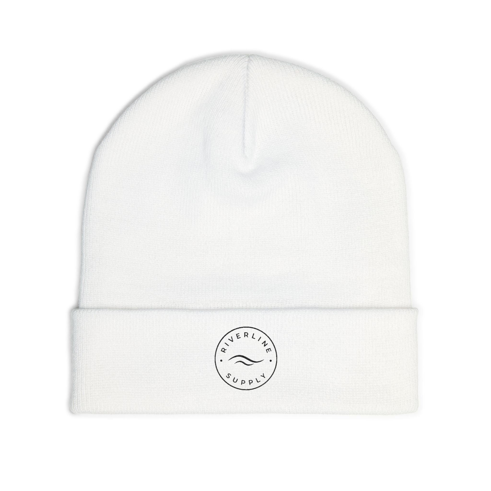 RiverLine Embroidered Black Logo Beanie