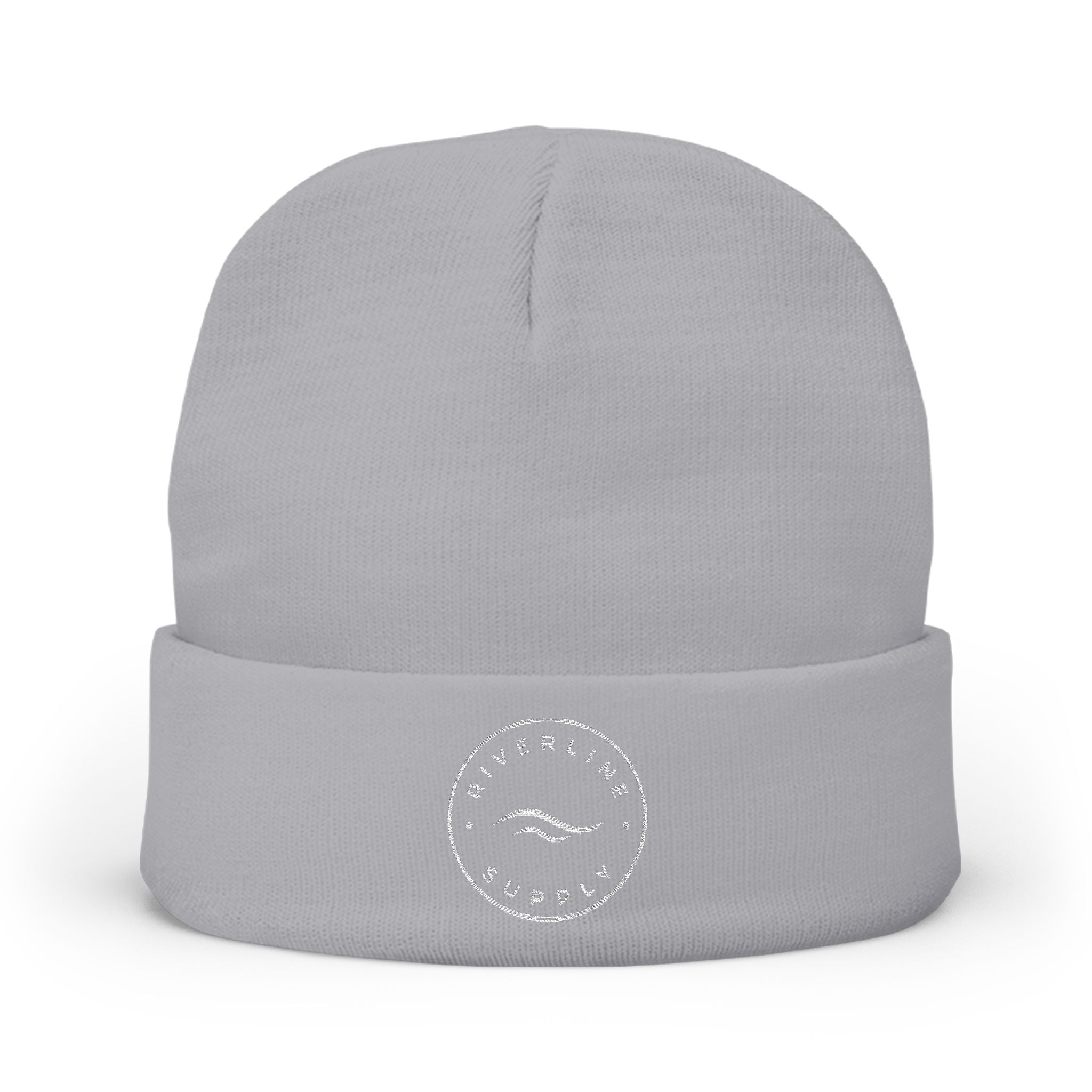 RiverLine Embroidered White Logo Beanie