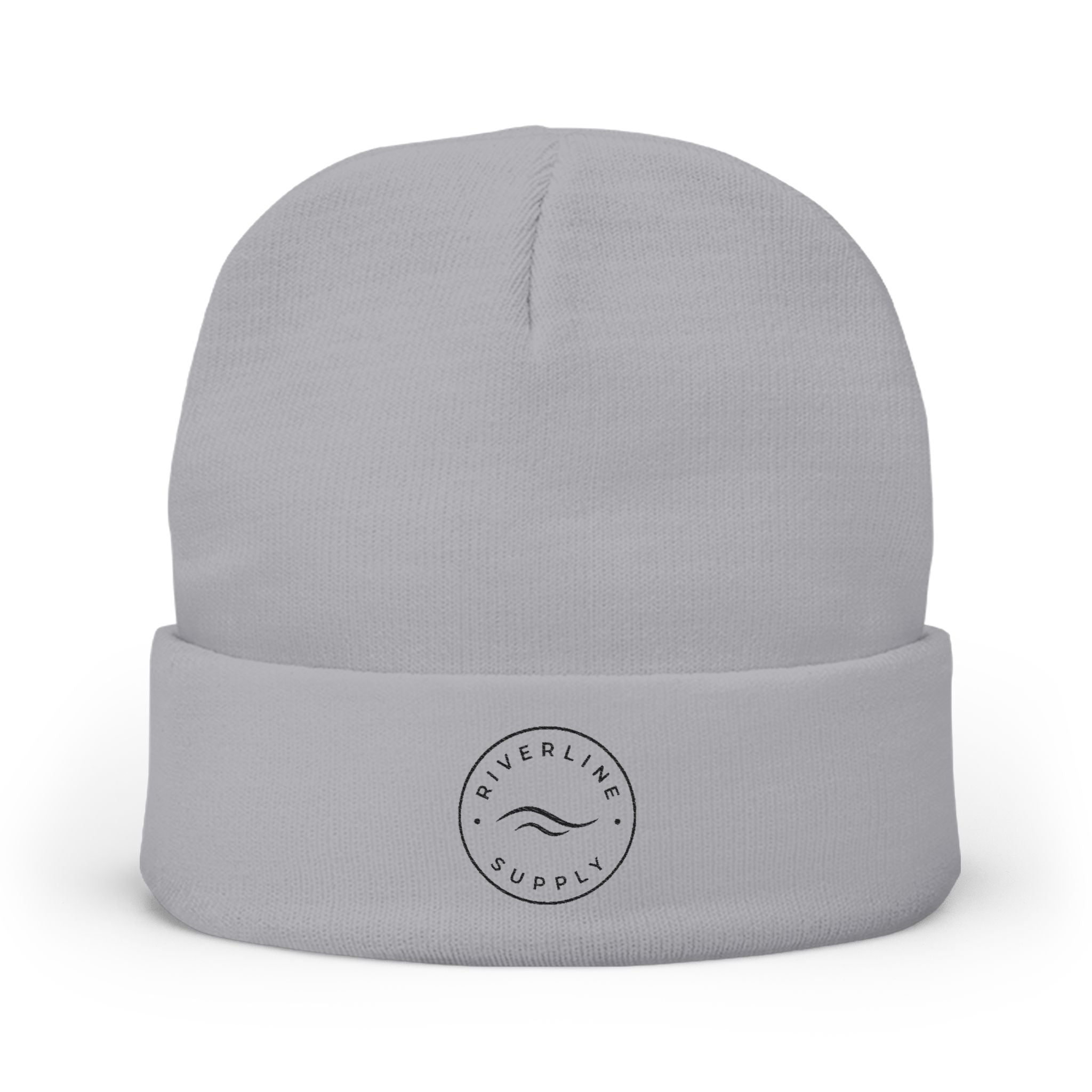 RiverLine Embroidered Black Logo Beanie